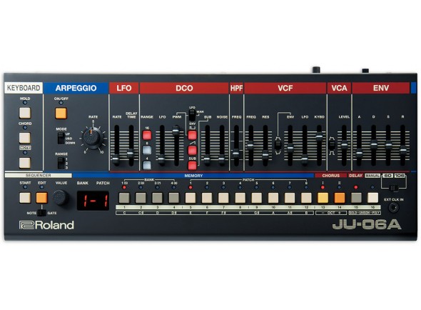 Ver mais informações do  Roland JU-06A Recriação Autêntica Sintetizadores <b>Vintage JUNO-60</b> e <b>JUNO-106</b> BOUTIQUE