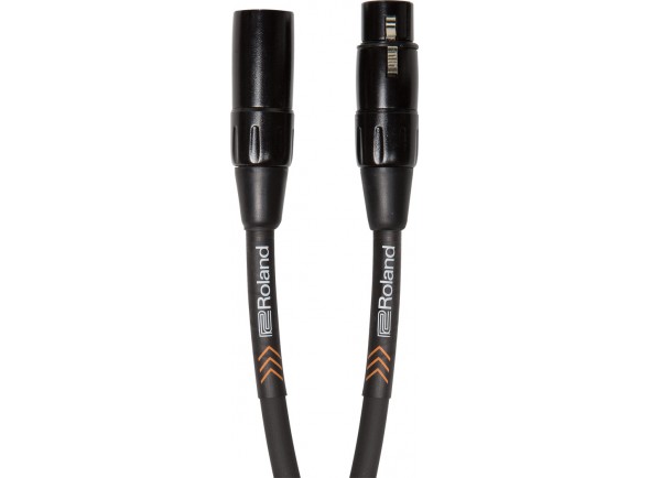 Roland RMC-B10 - Cable de micrófono Roland RMC-B10 XLR de 3 metros de largo, Cable de micrófono balanceado profesional, Conectores: 1 x XLR macho / 1 x XLR hembra, Longitud: 3 metros, virutas resistentes, Aislamien...