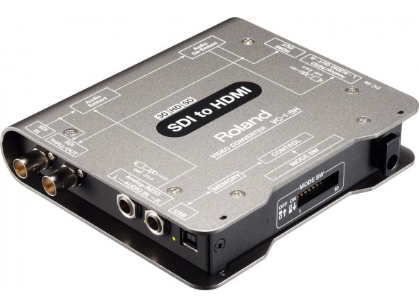 Roland VC-1-SH - Conversión SDI a HDMI, Conversión de imágenes sin pérdidas, 3G (Nivel A y B) / HD / SD SDI, Compatibilidad con HDCP, Canal seleccionable para inserción/supresión de audio, 