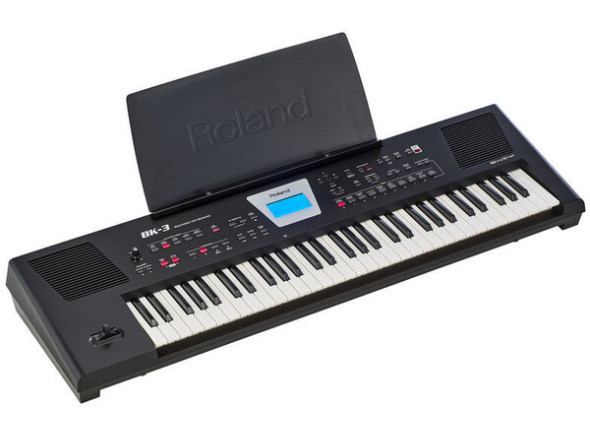 Roland <b>BK-3 PRO</b> Intelligent Arranger Keyboard 61-teclas - Teclado rítmico con arreglo inteligente profesional Roland BK-3, Teclado sensible a la velocidad de 61 notas, teclas de tamaño estándar, 128 voces de polifonía + 850 sonidos + 53 kits de bat...