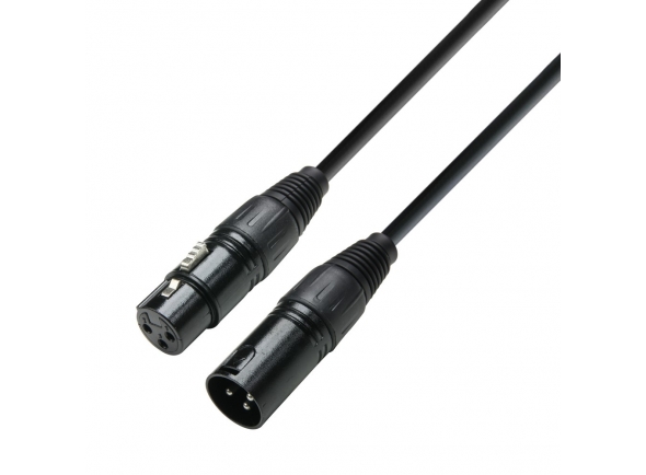 Adam hall K3 DMF 0050 0.50m  - Cable DMX XLR macho a XLR hembra 0,5m, 