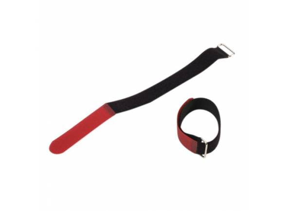 Adam hall VR 1616 RED  - Tipo de producto: Material de velcro, Color: negro y rojo, Correa Sí: correa de color, ancho 16mm, Longitud160 mm, Peso0,002 kg, 