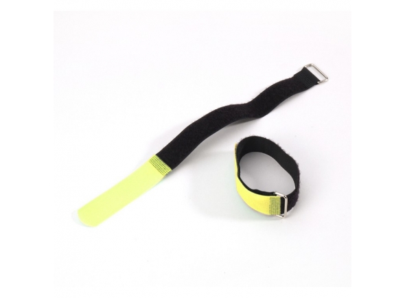 Adam hall VR 1616 YEL - clip de cable, material de velcro, De color negro, cinturón sí, cinturón de color amarillo, Ancho 16mm, 