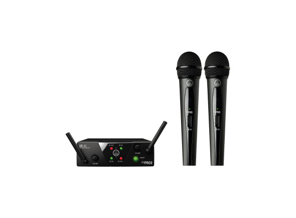 Ver mais informações do  AKG  Microfone Duplo s/fio WMS40 Mini Dual MINI2VOC-US25B/D