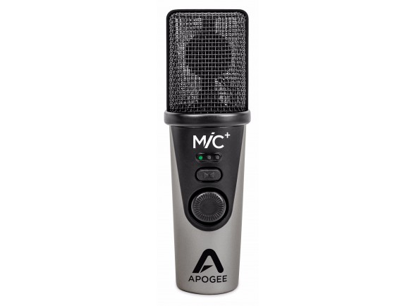 Apogee MiC Plus - Micrófono de condensador USB, Para iOS, Mac y Windows, Conexión PureDIGITAL para una calidad de sonido de hasta 24 bits/96 kHz, Patrón polar: cardioide, Preamplificador de micrófono con ganancia de...