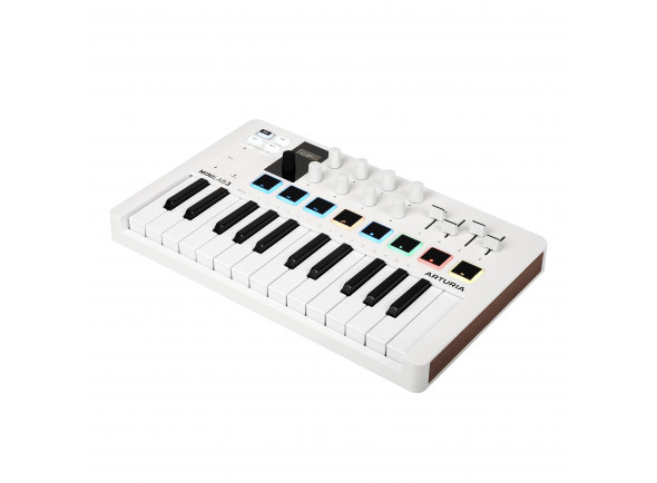 Arturia  MiniLab 3 White - Tipo de teclado: Mini teclas con expresión de teclado, Teclas: 25, Número de almohadas: 8, Número de faders: 4, Número de botones: 9, Funciones/botones de transporte: sí, 