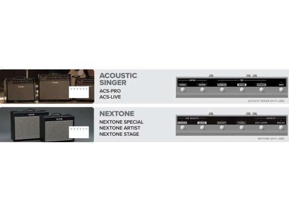<b>BOSS GA-FC Pedaleira Controlo combo amplificador guitarra BOSS KATANA Roland CUBE BOSS ACS Acoustic Singer</b>