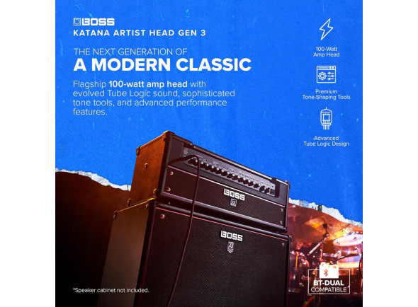 <b>BOSS KATANA ARTIST HEAD GEN 3 Cabeça 100W</b>