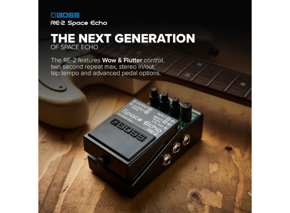 <b>BOSS RE-2 SPACE ECHO Pedal Compacto Digital Vintage Reverb</b>