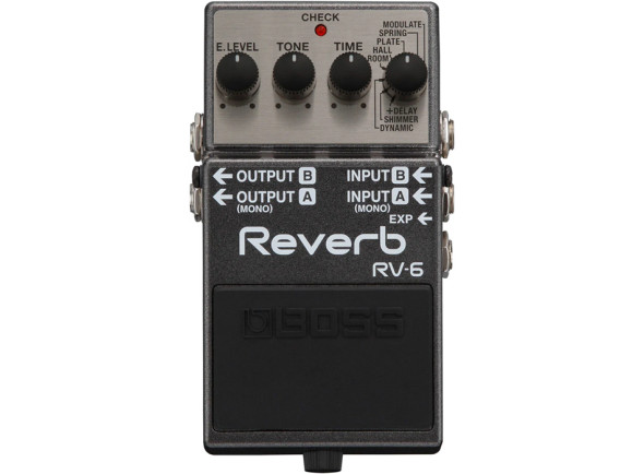 <b>BOSS RV-6 Pedal Compacto de Reverb Digital para Guitarra Elétrica</b>