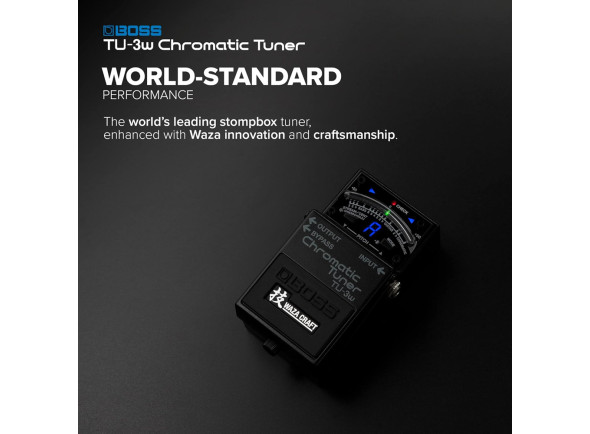 <b>BOSS TU-3W Pedal Afinador Cromático Guitarra Baixo edição Waza Craft produzido no Japão</b>