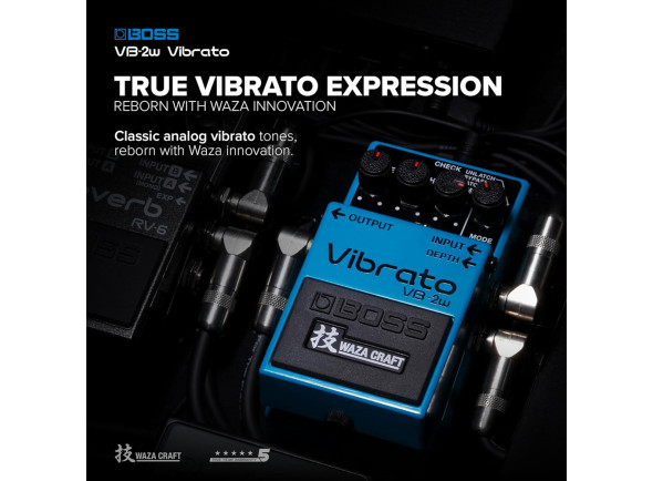 <b>BOSS VB-2W Vibrato Pedal Compacto Guitarra WAZA CRAFT</b>