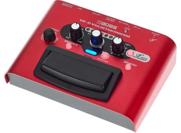 <b>BOSS VE-2 Harmonizador Processador Voz entradas saidas XLR balanceadas phantom power +48V vermelho interface audio porta USB BEST-SELLER</b>