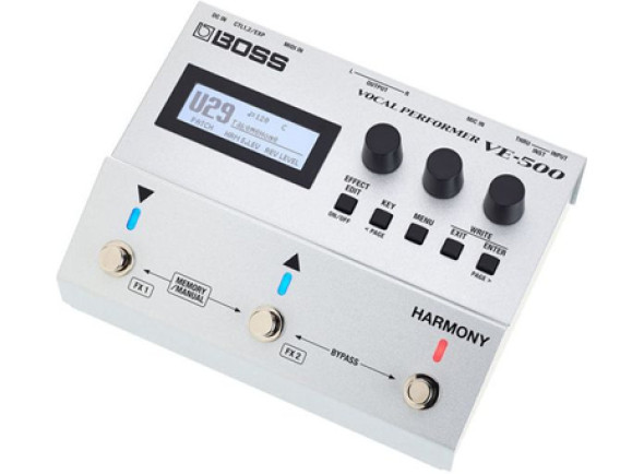 <b>BOSS VE-500</b> Processador Voz Multi-FX 32-bits <b>TOP-SELLER</b> - Procesador de voz compacto BOSS VE-500, excelente para pedaleras., Calidad de audio profesional de 48 kHz y 32 bits + 99 ranuras de memoria + USB, 50 efectos preestablecidos + entrada y salida XLR ...