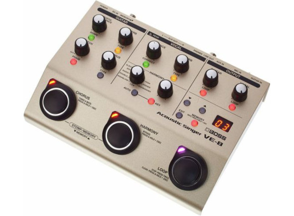 Procesadores de Voz Boss VE-8 Acoustic Singer