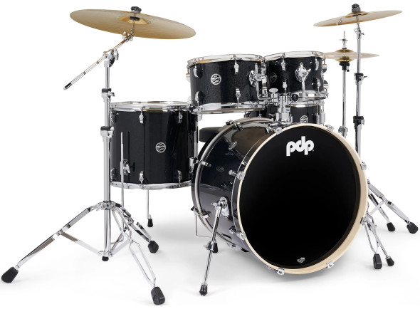 <b>DW PDP MAINSTAGE Black Sparkle KIT BATERIA ACÚSTICA COMPLETA 5-PEÇAS PDMA2215KTBS</b>