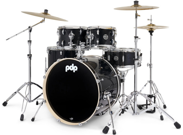 <b>DW PDP MAINSTAGE Black Sparkle KIT BATERIA ACÚSTICA COMPLETA 5-PEÇAS PDMA2215KTBS</b>