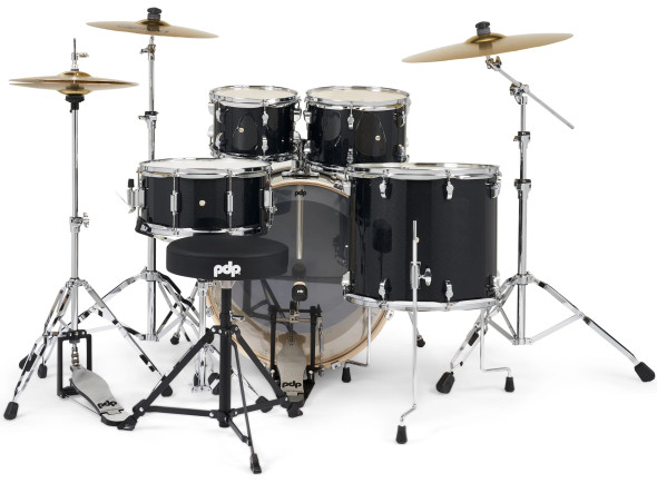 <b>DW PDP MAINSTAGE Black Sparkle KIT BATERIA ACÚSTICA COMPLETA 5-PEÇAS PDMA2215KTBS</b>