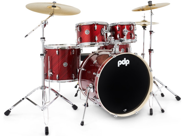 <b>DW PDP MAINSTAGE Red Cherry KIT BATERIA ACÚSTICA COMPLETA 5-PEÇAS PDMA2215KTTC</b>