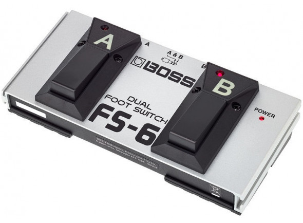 BOSS FS-6 Pedal Footswitch Duplo Universal  - Pedal de interruptor dual BOSS FS-6 para funciones de control, Ideal para teclados, combos de guitarra y bajo, pedales multiefectos, Configuración individual de los pedales A y B como LATCH (BOSS F...