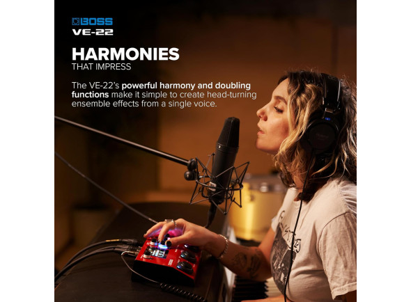 <b>BOSS VE-22 VOCAL PERFORMER Processador Voz Profissional entradas e saidas microfone XLR BEST-SELLER</b>