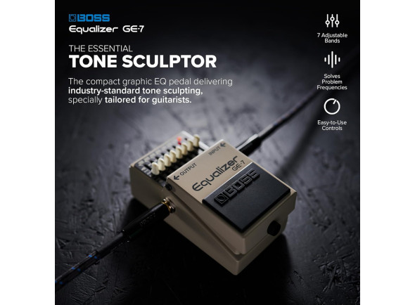 <b>Pedal compacto BOSS GE-7 Equalizador gráfico 7 bandas Multi-aplicações BEST-SELLER</b>