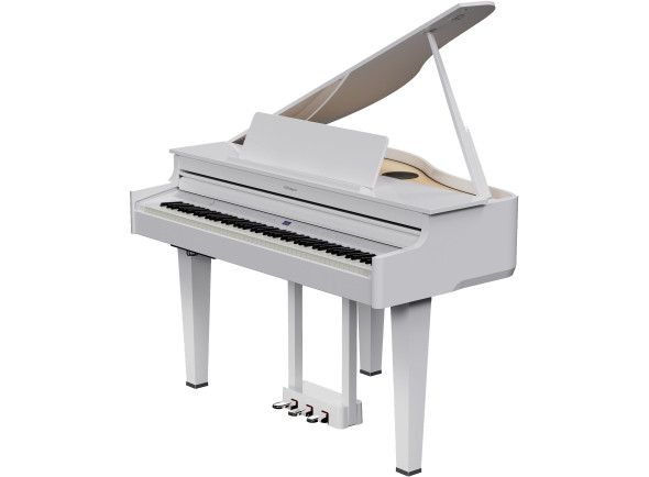 <b>Piano cauda digital eletrónico Roland GP-6 PW Branco Polido design acabamentos luxuosos BEST-SELLER</b>
