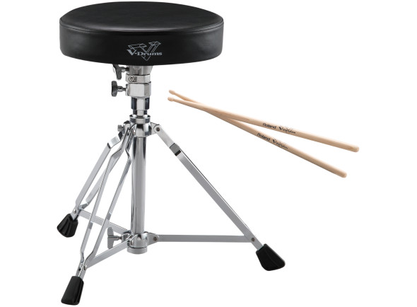 <b>Roland DAP-2X</b> Package Banco + Baquetas para Bateria - Accesorios de hardware para batería Roland DAP-2X, 1 x Par de Baquetas de Nogal + 1 x Banco de Batería, Accesorios de batería con calidad, garantía y confiabilidad de Roland, 