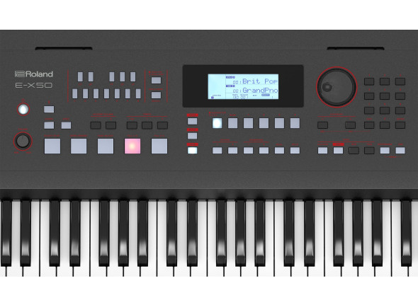 <b>Roland E-X50 Piano Portátil com Ritmos 689 Sons 300 Ritmos Porta USB Entrada Microfone 61 teclas BEST-SELLER</b>
