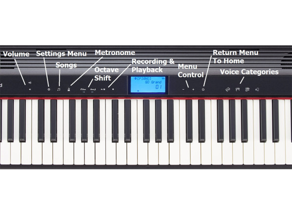 <b>Roland GO PIANO 61 Piano Portátil com som e funcionalidades fantásticas GO-PIANO 61 teclas pilhas colunas BEST-SELLER (TABLET NÃO INCLUIDO)</b>