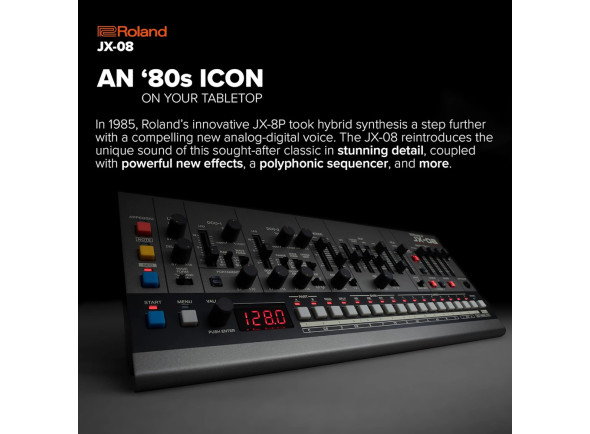 <b>Roland JX-08 Sons Icónicos Sintetizador Roland JX-8P BOUTIQUE</b>