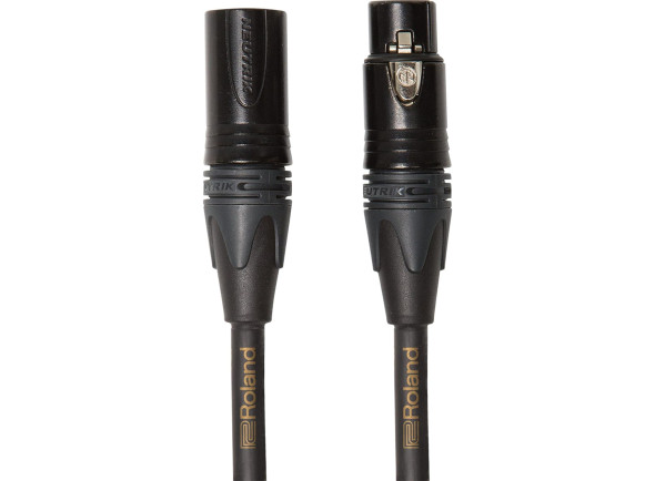 <b>Roland RMC-G10 GOLD Series Cabo Microfone XLR 3 metros comprimento fichas NEUTRIK</b>