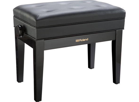 <b>Roland RPB-400PE PLATINUM</b> Banco Piano Preto Polido c/ regulação altura <b>Roland RPB-400PE PLATINUM</b> Banco Piano Preto Polido c/ regulação altura