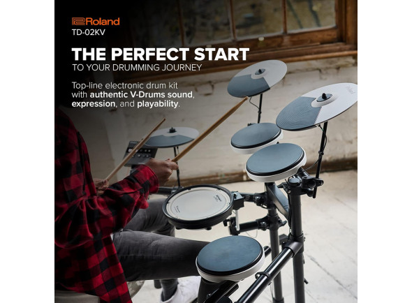 <b>Roland TD-02KV TURBO GT Rack 4 Apoios Tarola mesh head Roland PDX-8</b>