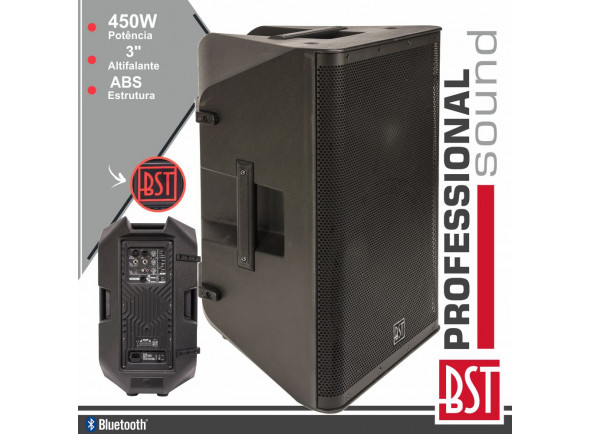Ver mais informações do  BST  Coluna Bi-Amplificada Profissional 15 450-900W DSP15A