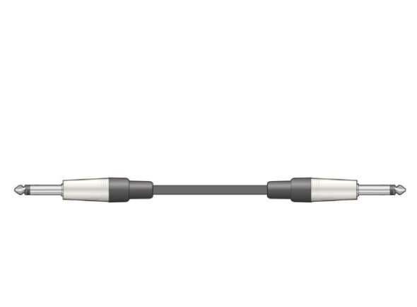 Cabo de Guitarra Jack 6,3 mm Mono Macho/Macho 6 m QTX