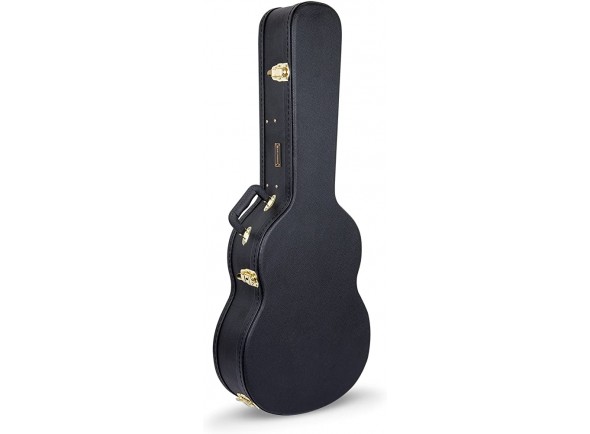 Crossrock CRW500CBK - Estuche de Madera para Guitarra Clásica, Se adapta a la mayoría de las guitarras clásicas de cuerdas de nailon de 4/4., El acolchado de 15 mm con forro de felpa negro protege perfectamente tu guita...