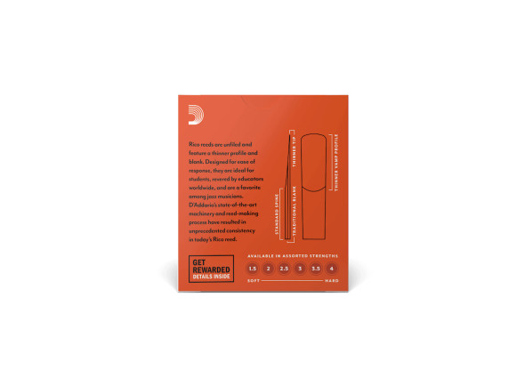 Daddario  Woodwinds Rico Alto Sax 2.0