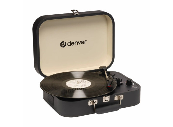 Denver Gira-discos 33 1/3 /45/78rpm Vintage 2x10W Preto