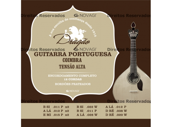 Dragão Cordas para Guitarra Portuguesa Coimbra - Dragão - Cuerdas para Guitarra Portuguesa Coimbra, 