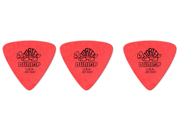 Dunlop  Tortex Triangle 0,50 Vermelho (pack 3) - Dunlop Picks en Tortex Egitana tu tienda de música Triangulares, Medida: 0,50, Conjunto de 3 unidades, Color rojo, 