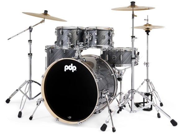 DW PDP MAINSTAGE Graphite Kit Completo Bateria 5-pcs BD 22