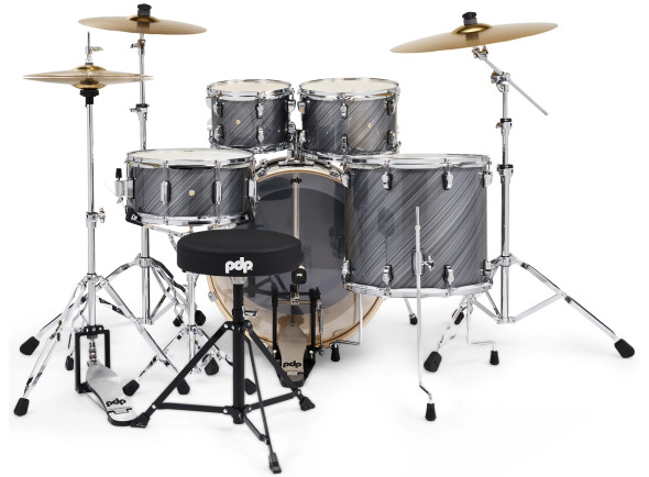 DW PDP MAINSTAGE Graphite Kit Completo Bateria 5-pcs BD 22
