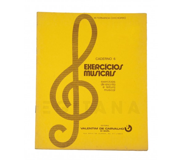 Egitana Livro Exercícios Musicais 6 Fernanda Chichorro - 