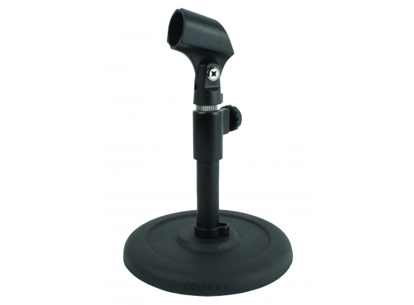 SOS Suporte Microfone de Mesa  - Soporte de micrófono de mesa, base metalica, Incluye Pipa, Altura mínima: 21 cm, Altura máxima: 26 cm, Peso: 1,5 kilos, 