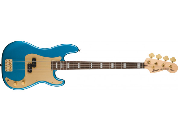 Ver mais informações do  Fender SQ 40th Anniversary Precision Bass Gold Edition Laurel Fingerboard Lake Placid Blue