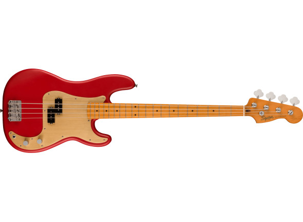 Ver mais informações do  Fender  40th Anniversary Precision Bass Vintage Edition Maple Fingerboard Gold Anodized Pickguard Satin Dakota Red
