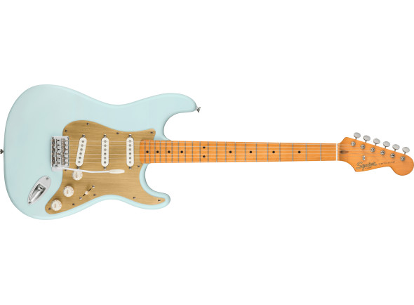 Ver mais informações do  Fender   40th Anniversary Vintage Edition Maple Fingerboard Gold Anodized Pickguard Satin Sonic Blue