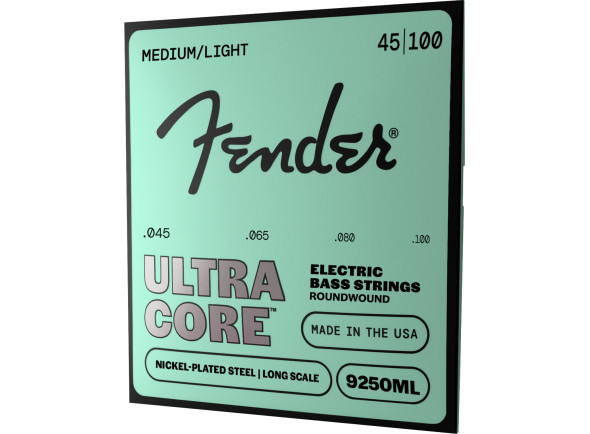 Fender 9250 Ultracore Bass Strings Nickel Plated Steel Ball End 9250ML Gauges 045-100