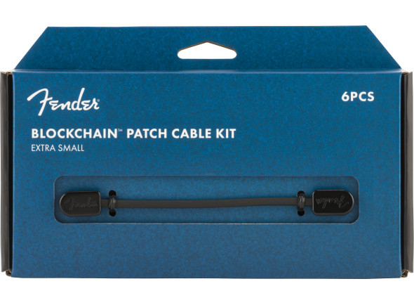 Fender  Blockchain Patch Cable Kit Black Extra Small - Longitud: mediana MD, Cantidad: 12, 
